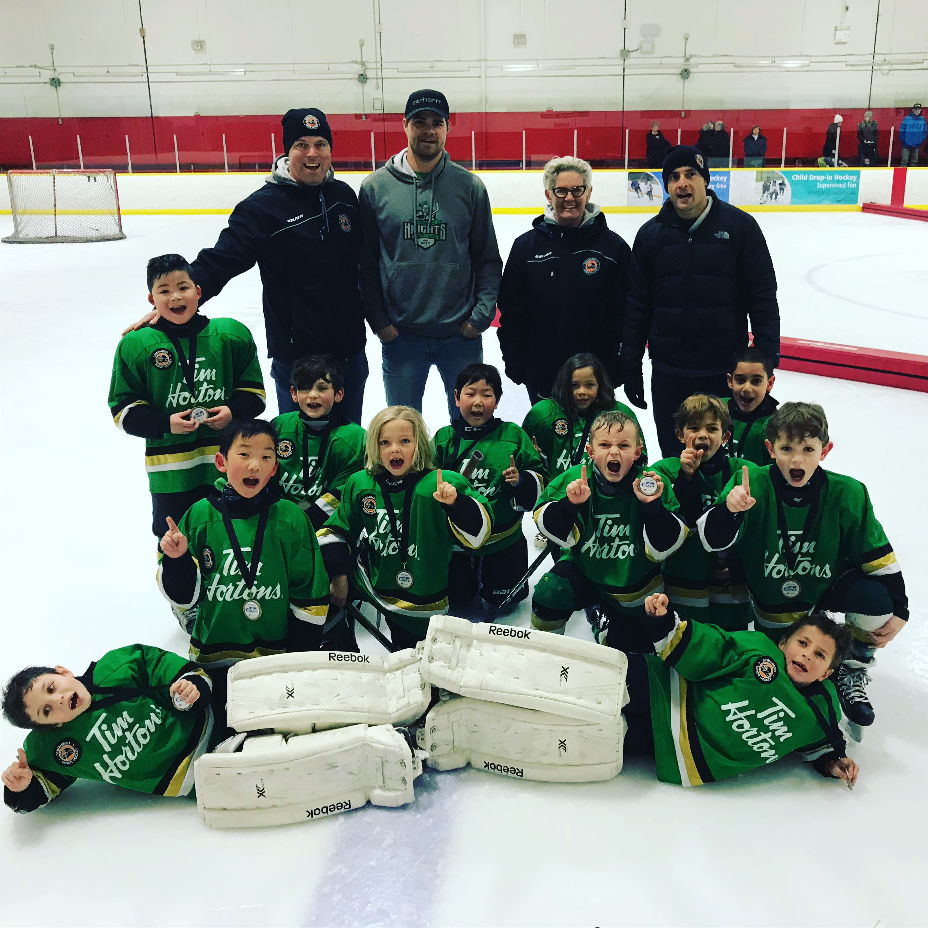 Novice Minor Knights played in the RIC Tournament Jan 5-7, 2018. Although scores were not kept, this team had a winning attitude!
