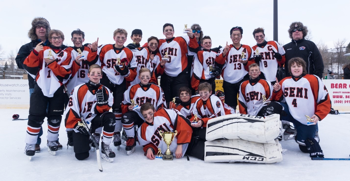 SEMI Bantam C3 were the Champions of the Great Outdoor Classic in Winthrop, WA! Congratulations! (photo courtesy of Alexander Volberding)